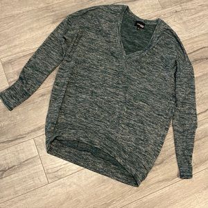 Wilfred Free Green Marled V Neck Sweater